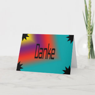 Carte de remerciements allemand