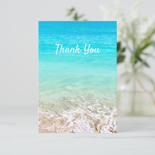 Carte De Remerciements Aloha Tropical Hawaïen   (Debout devant)