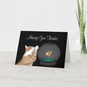 Carte De Remerciements Always Give Thanks