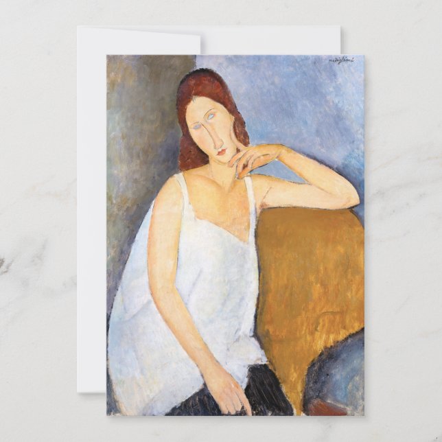 Carte De Remerciements Amedeo Modigliani - Jeanne Hebuterne (Devant)