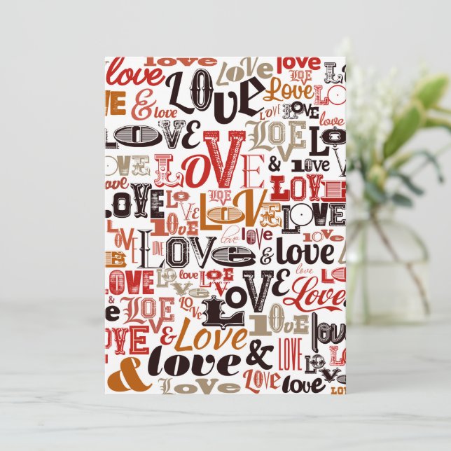 Carte De Remerciements Amour 1 (Debout devant)