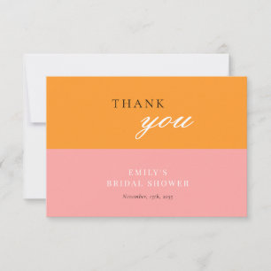 Carte De Remerciements Amour à la Fête des mariées First Spritz