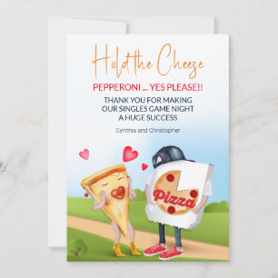 Carte De Remerciements Amour à la pizza drôle