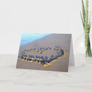 Carte De Remerciements Amour de plage