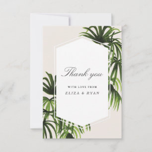 Carte De Remerciements Amour tropical/carte de remerciements