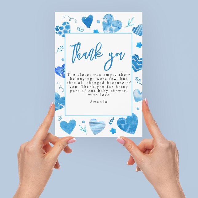 Carte De Remerciements Amoureux | BABY SHOWER (Créateur téléchargé)