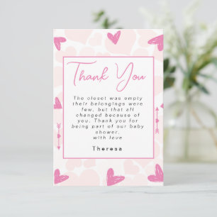 Carte De Remerciements Amoureux BABY SHOWER