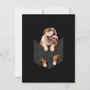 Carte De Remerciements Amoureux de les chiens  Chiens De Poche De Bulldog