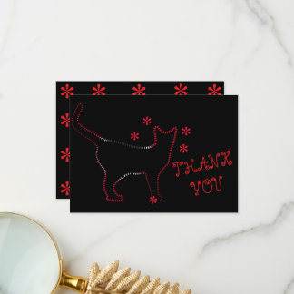 Carte De Remerciements Amoureux des chats ailurophiles