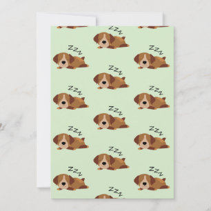 Carte De Remerciements Amoureux du chien d'arrêt allemand endormi ZZZ