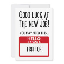 Amusant 'Badge De Traiteur' Coworker Quittant