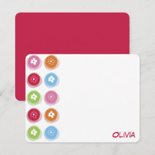 Carte De Remerciements Amusants marguerites colorées Dots flous Photo d'a