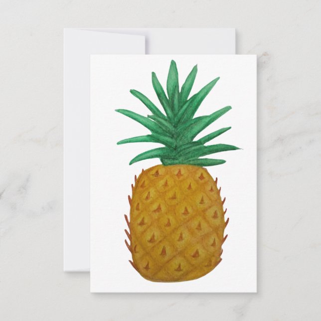 Carte De Remerciements Ananas (Devant)
