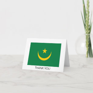 Carte De Remerciements Ancien drapeau de la Mauritanie