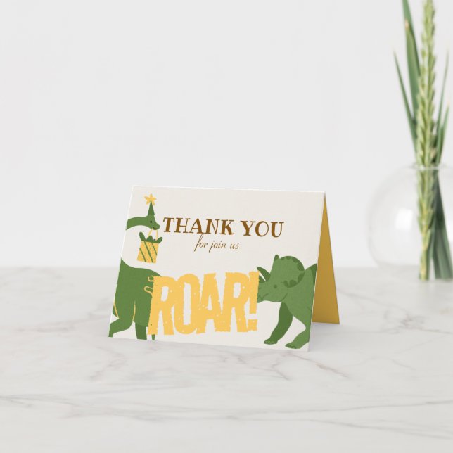 Carte De Remerciements Animaux de la fête des rues Anniversaire (Devant)