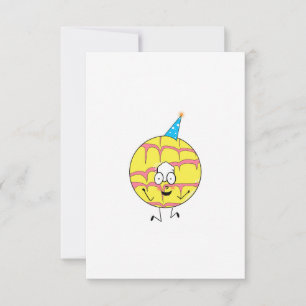 Carte De Remerciements anneau de fête, thème cookie amusant
