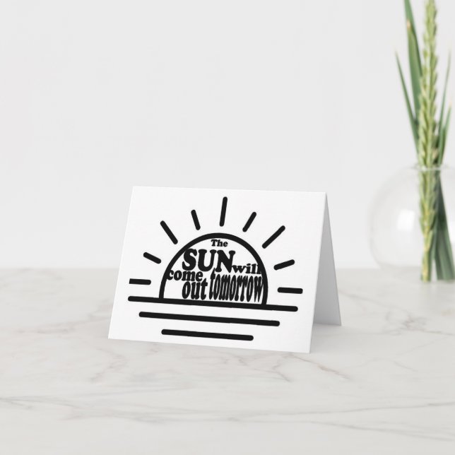 Carte De Remerciements Annie : Demain (Devant)