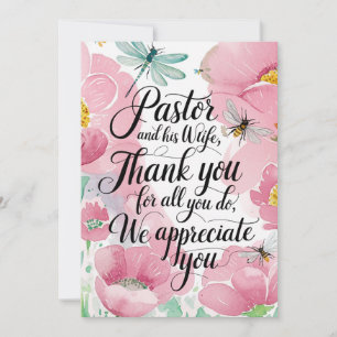 Carte De Remerciements ✝️ Anniversaire d'appréciation de la femme du past