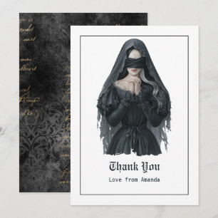 Carte De Remerciements Anniversaire Dark Gothic