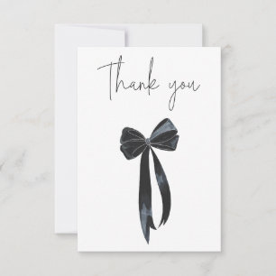 Carte De Remerciements Anniversaire de Black Bow