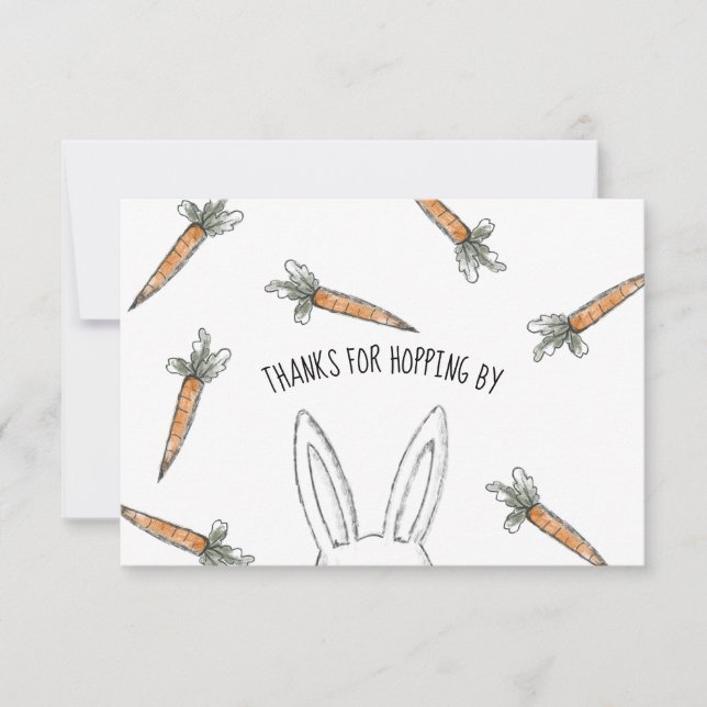 Carte De Remerciements Anniversaire de Bunny Boy (Devant)