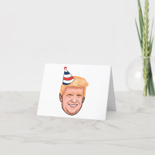 CARTE DE REMERCIEMENTS ANNIVERSAIRE DE DONALD TRUMP