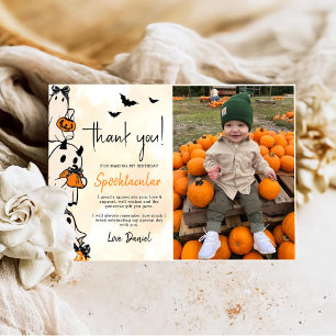 Carte De Remerciements Anniversaire de Little Boo Halloween