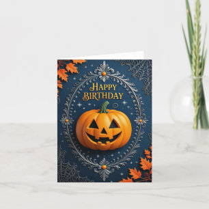Carte De Remerciements Anniversaire d'Halloween, Joyeux anniversaire d'Ha