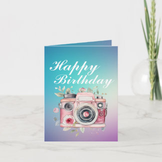 Carte De Remerciements Anniversaire du photographe 