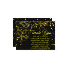 Anniversaire élégant du Mariage Floral Black & Gol