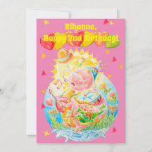 Anniversaire personnalisé des petites filles de de