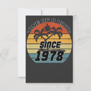 Carte De Remerciements Anniversaire vintage 78