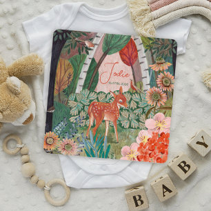 Carte De Remerciements Annonce de naissance de bébé Nouveau Bois Cerf Mig