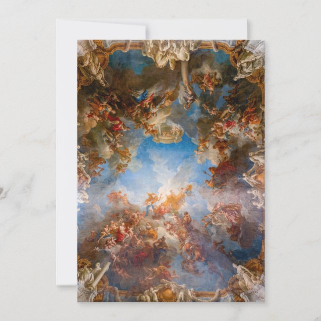 Carte De Remerciements Apothéose d'Hercule au Château de Versailles (Devant)