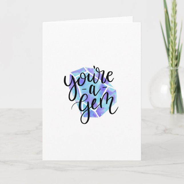 Carte de remerciements aquarelle (Devant)