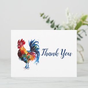 Carte De Remerciements Aquarelle à grand bec