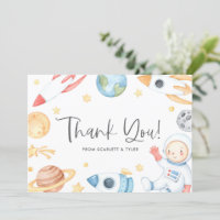 Aquarelle Bébé Astronaut Espace Baby shower à thèm