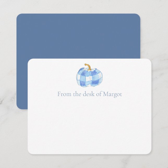 Carte De Remerciements Aquarelle bleu et blanc Mariage de crête d'Hydrang (Devant / Derrière)