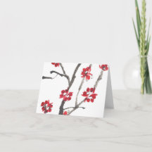 Aquarelle de fleur de prune