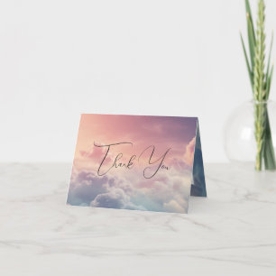 Carte De Remerciements Aquarelle Dreamy Sunset Cloud 9