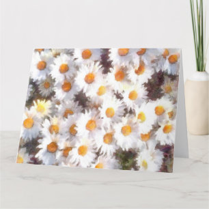 Carte De Remerciements Aquarelle du Fleur sauvage de marguerite