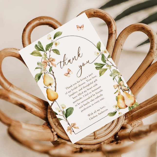 Carte De Remerciements Aquarelle Floral Perfect Paire Fête des mariées (Créateur téléchargé)