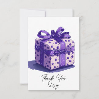 Carte De Remerciements Aquarelle Joyeux anniversaire présent
