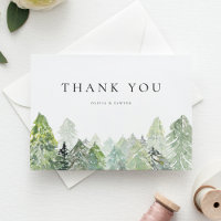 Aquarelle neige Forêt À feuillage persistant Maria