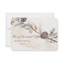 Aquarelle Neutre couleur arbre de Noël