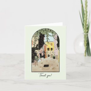 Carte De Remerciements Aquarelle Rome Italie
