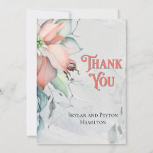 Aquarelle Vacances d'hiver Poinsettia