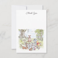 Aquarelle Winnie le Baby shower de pique-nique Poo