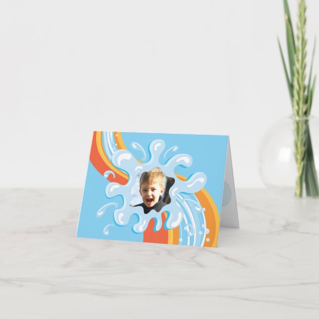Carte de remerciements aquatique (Devant)