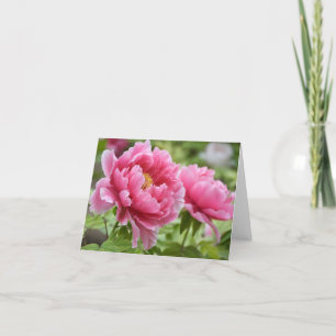 Carte De Remerciements Arachides roses florales Fleur Blu